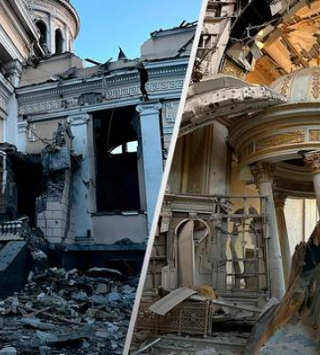Прямое попадание ракеты в алтарь – Одесская епархия УПЦ МП признала, что собор разрушили россияне
