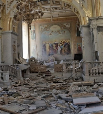 В Одесі російська ракета влучила у вівтар Спасо-Преображенського собору
