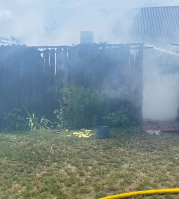 На Волині під час пожежі травмувався чоловік
