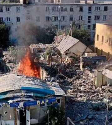 В окупованих Олешках підірвали будинок місцевого гауляйтера Журавка: фото