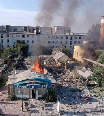 В окупованих Олешках знищили будинок гауляйтера Журавка – ЗМІ