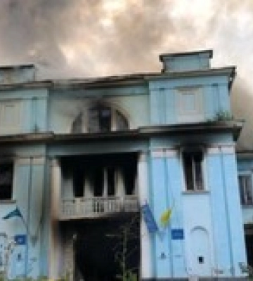 Захватчики обстреляли кассетными боеприпасами Часов Яр
