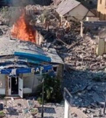 В тимчасово окупованих Олешках знищили будинок місцевого гауляйтера – ЗМІ