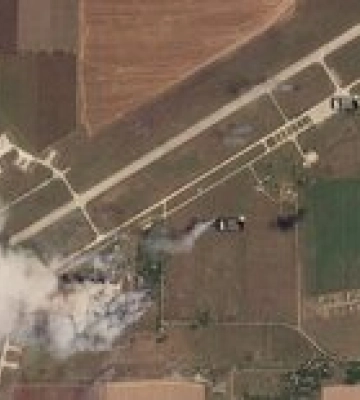 Уничтоженный российский склад боеприпасов в Крыму – появились спутниковые снимки аэродрома