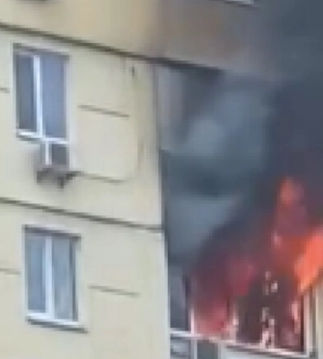 В Киеве произошел пожар в Соломенском районе: погиб человек