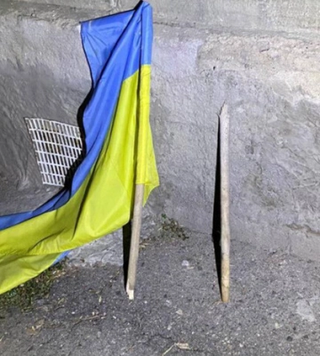 В Одесі затримали чоловіка за наругу над державними символами
