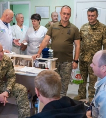 На Сумщині Наєв відвідав позиції на прикордонні та госпіталь