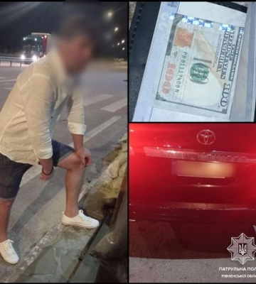 На Рівненщині водій Ленд Крузера пропонував патрульним 100 доларів. Тепер має проблеми