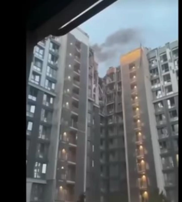 В Днепре также попадание ракеты в здание СБУ
