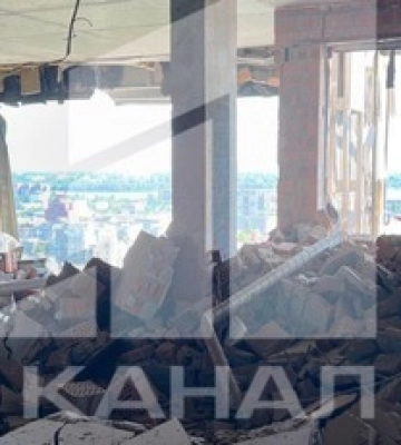 Днепр. Как выглядит жилой дом, по которому россияне нанесли ракетный удар — видео с места