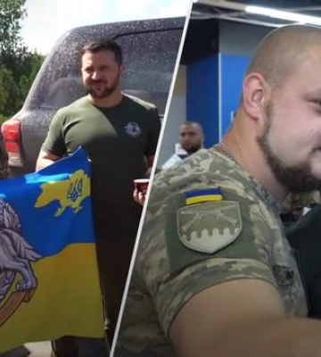Зеленский приехал на Бахмутское направление поздравить воинов ССО с праздником (ВИДЕО)