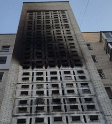 У Луцьку на вулиці Гордіюк – пожежа в багатоповерхівці. Відео