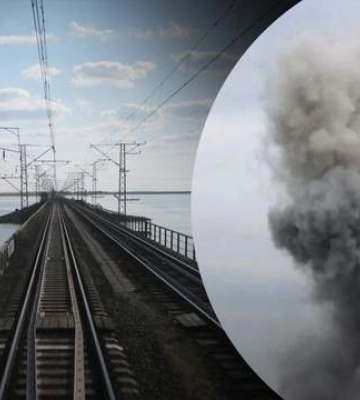 Окупанти поскаржилися на удар по залізничному мосту в Чонгарі