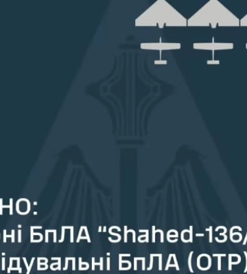 Вночі ворог атакував південь країни шахедами, збито всі 4 безпілотники, - КПС ЗСУ