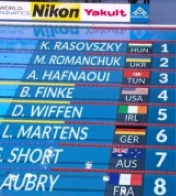 Михайло Романчук виступив у фіналі Чемпіонату світу з плавання на дистанції 1500 метрів: результат спортсмена з Рівного