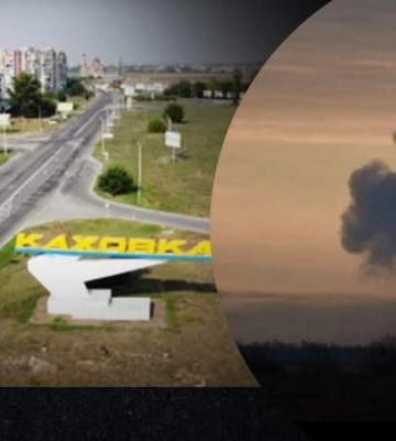 В оккупированной Каховке раздалось ориентировочно 30 взрывов
