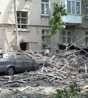 Поліція опублікувала відео перших хвилин після ракетного удару Росії по Сумах