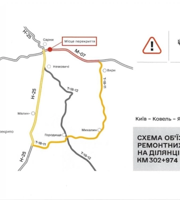 На Сарненщині перекриють міст через річку Случ