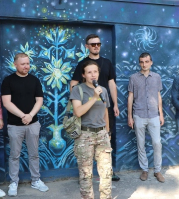У Полтаві відкрили мурал «Дума про волю», який створювали понад рік