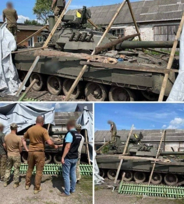 На Сумщині українець понад рік зберігав на подвір'ї танк рф