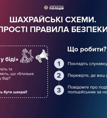 “Ваш родич у біді”: Черкаські правоохоронці попереджають про шахрайства