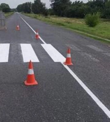 На Полтавщині відновлюють дорожню розмітку