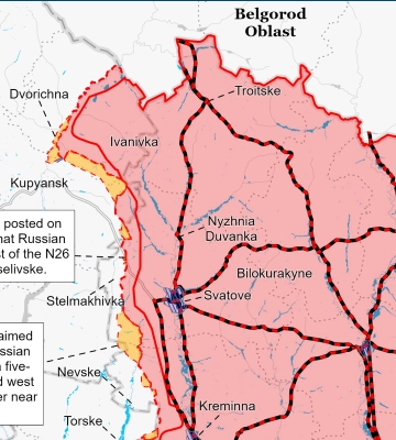 Российские войска активизировались на Купянском направлении: данные ISW