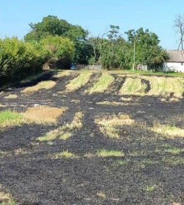 На Полтавщині під час спалення сухої трави загинув літній чоловік