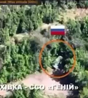 Бойцы 109-й ОБрТрО поразили бронированный автомобиль оккупантов. ВИДЕО