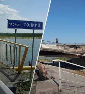 Де відбулась бавовна на мосту через протоку біля Генічеська: показуємо на карті