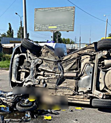У Сумах в автомобільній аварії загинув водій мотоцикла, ще п&#039;ятеро людей отримали травми