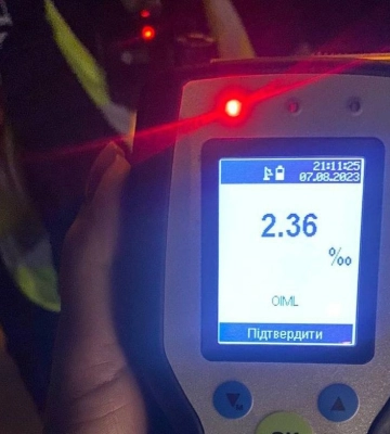 Майже в 12 разів вище допустимої норми: у Кременчуці зупинили п&#039;яного водія