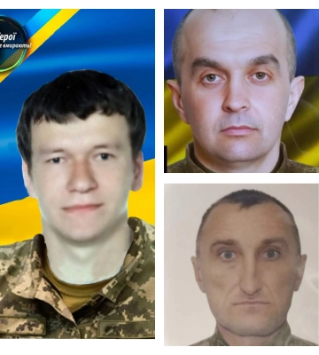 На Рівненщині в останню дорогу провели трьох загиблих захисників України