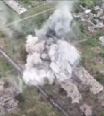 ВСУ ударили по россиянам в оккупированном Урожайном, вероятно, высокоточными JDAM – видео