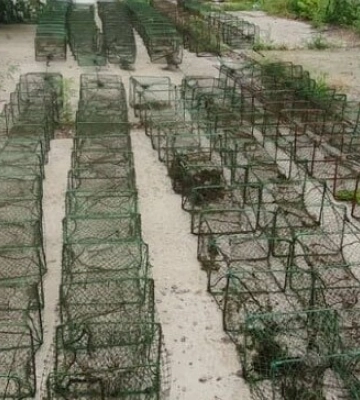На Полтавщині поліція вилучила 12 браконьєрських раколовок