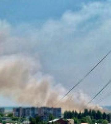 В Бердянске &quot;хлопок&quot;: сообщают о крупном пожаре