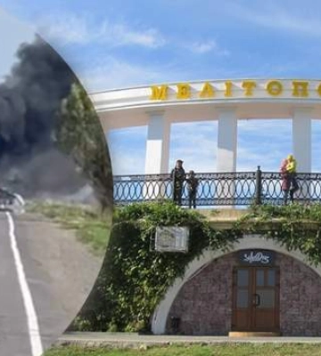 На трассе Мелитополь-Бердянск не разминулись два грузовика оккупантов - детонируют боеприпасы?