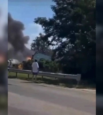 В Херсонской области нанесли удар по военной базе ВС РФ: первые кадры после взрыва (видео)