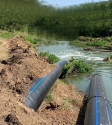 На Дніпропетровщині завершується будівництво труб, які забезпечать водою людей