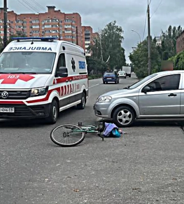 У Сумах сталася ДТП за участі велосипедиста