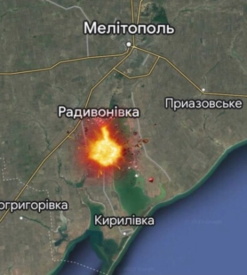 В Мелитополе раздавался мощный взрыв: тренировочной базы оккупантов больше нет