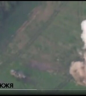 ВСУ с помощью HIMARS уничтожают российский РСЗО &quot;Ураган&quot; на Запорожском направлении. ВИДЕО