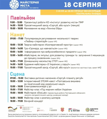 У Полтаві на цьому тижні проведуть фестиваль «Майстерня міста»