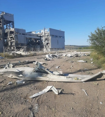 Рашисты обстреляли ракетами С-300 завод в Славянске