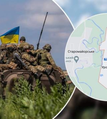 Впереди – Заветное Желание: показываем освобожденный поселок Урожайное на карте