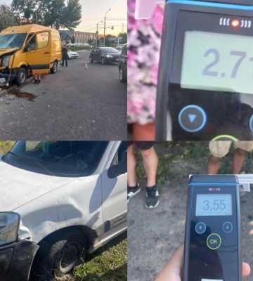 На Рівненщині сталося дві ДТП за участі нетверезих водіїв