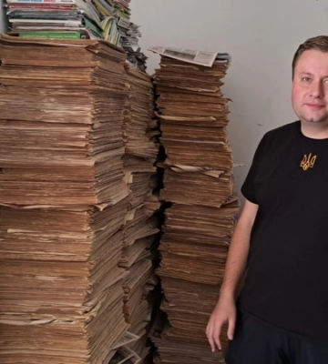 У Дніпрі зібрали і здали на макулатуру 11 тонн російськомовних книжок для Повітряних сил