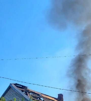 Херсон утром под вражескими обстрелами