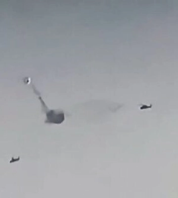 Уничтожение вражеского вертолета Ка-52 &quot;Аллигатор&quot; с помощью шведского ПЗРК RBS-70 бойцами 47-й бригады &quot;Маґура&quot; в Запорожье. ВИДЕО