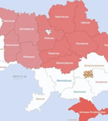 Воздушная тревога распространяется на запад